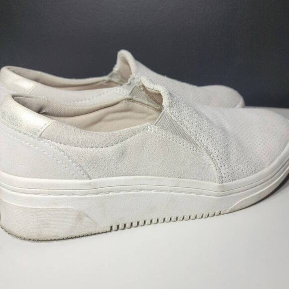 Womens Dr Scholls Loafer Shoe Cream Color Suede Size 8 - Picture 5 of 8